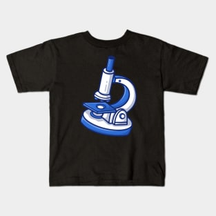 Floating Microscope Cartoon Kids T-Shirt